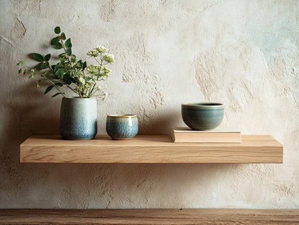 Solid Oak Floating Shelf