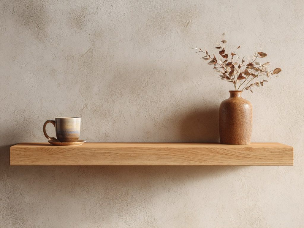 Solid Oak Floating Shelves