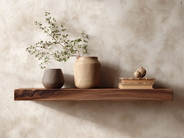 Solid Walnut Wall Shelves