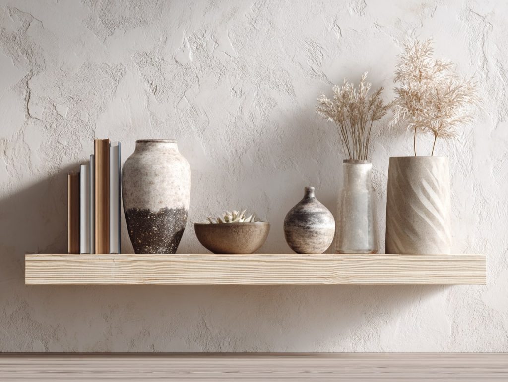 Solid Ash Wall Shelf