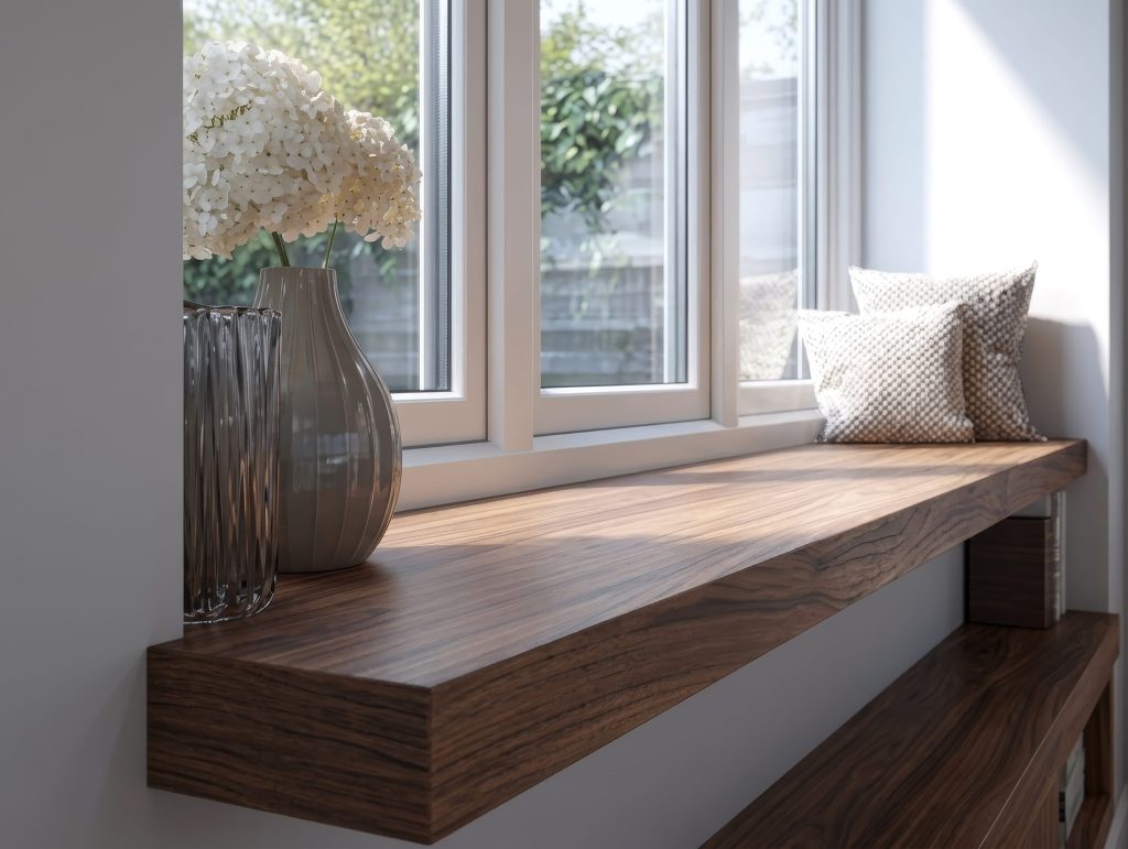 walnut window sill